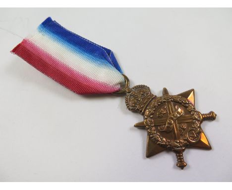 1914 Star named 1996 Pte J Finnigan R.Lanc R. MIC shows entitlement to Mons clasp. Killed In Action 1st May 1915 with the 1st