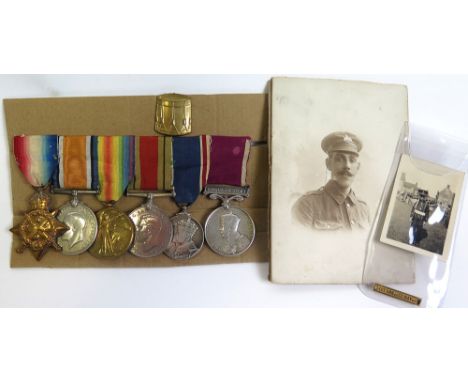 1914 Star Trio group mounted as worn - 1914 Star with loose Mons clasp, BWM & Victory Medal (8422 Dmr F A Everson 1/Linc R) (