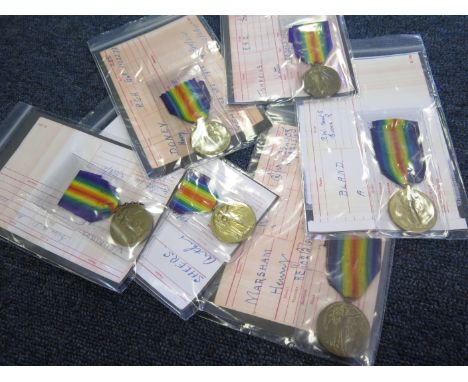 Victory medal to 182860 Gnr W tumpline RGA entitled to pair / Victory medal to 294418 Pte A Sheers North.D.Fuss entitled to p