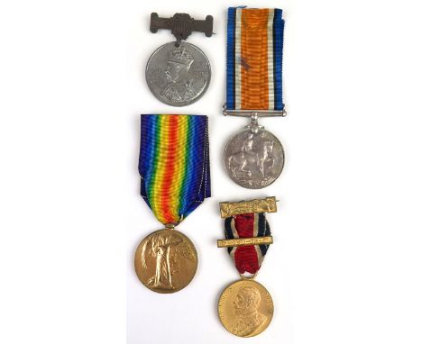 BWM & Victory Medal (G-23615 H C Murrell R. Sussex Regt), with two LCC education medals to C Murrell. Served with the 7th Bn.