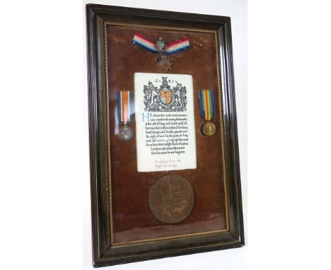 1915 Star Trio and Death Plaque with Scroll to G/1210 Pte Sidney (Sydney) Arthur Ede 2nd Bn R. Sussex Regt. Died of Wounds 10