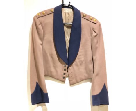 Indian Army 2nd/8th Punjab Regiment Officer’s Mess Jacket & Waistcoat. The jacket is the universal pattern, of Hodden grey cl