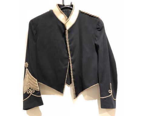 Army Service Corps VB Regimental Quartermaster Sergeant Mess Jacket & Waistcoat. A scare example of stable pattern form, dark