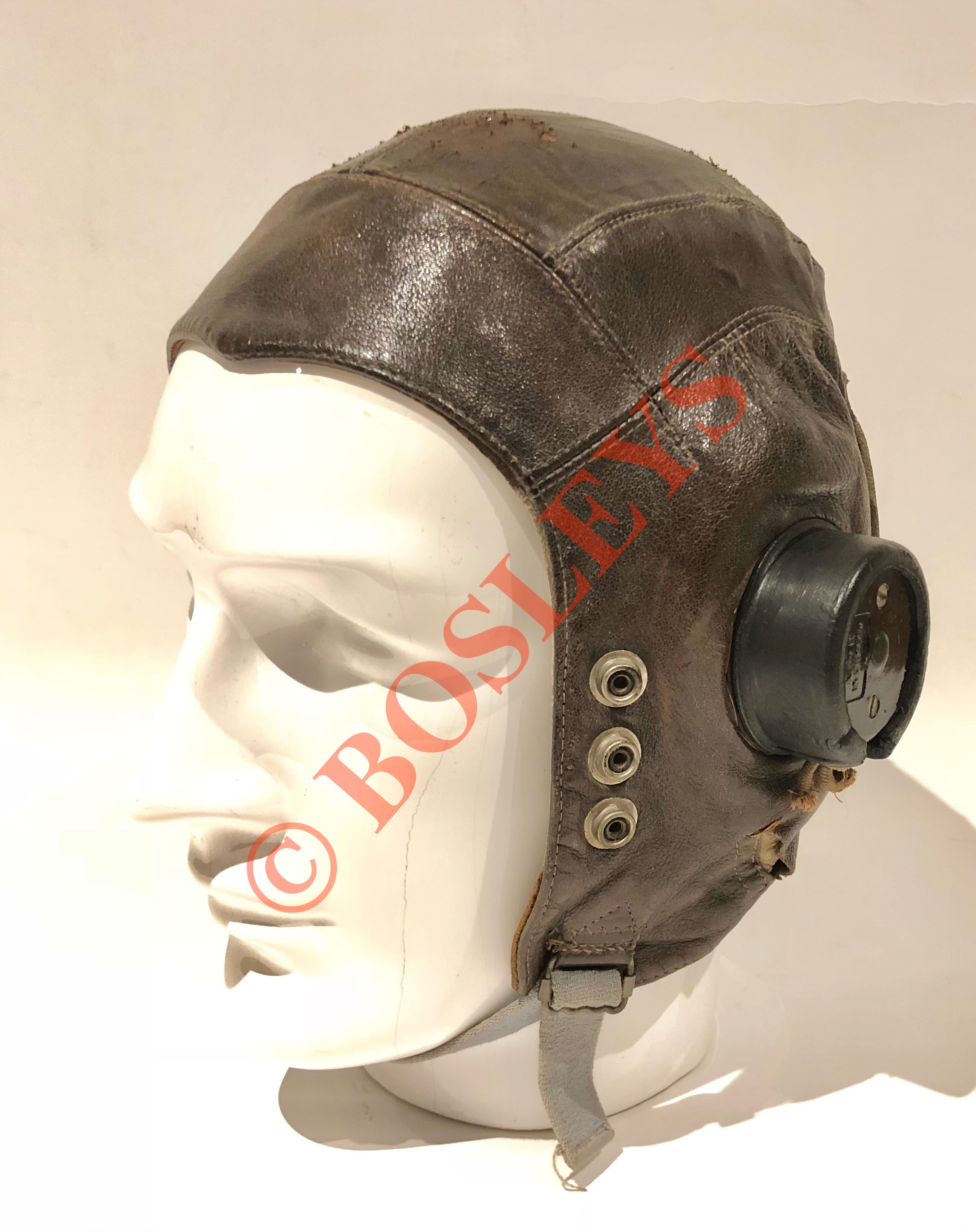 WW2 Period RAF C Type Leather Flying Helmet. A Good Example Of The ...