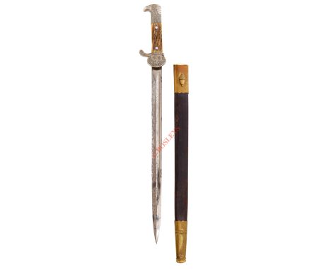 Imperial German Police Bayonet by Weyersberg, Kirschbaum &amp; Cie, Solingen. A good 43 cm blade example with eagle’s head po