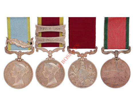 1st (Royal Scots) Hospital Sergeant Crimea War Long Service Group of Four Medals. Awarded to “2185 HOSPL SERJT BENn WISEMAN 2