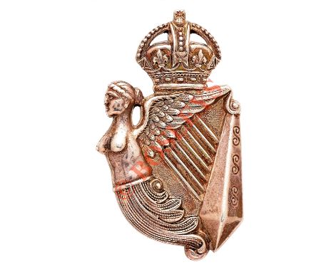 8th King’s Royal Irish Hussars 1913 Bimingham 1913 hallmarked silver NCO’s arm badge. A fine scarce example by F & S (Firmin 