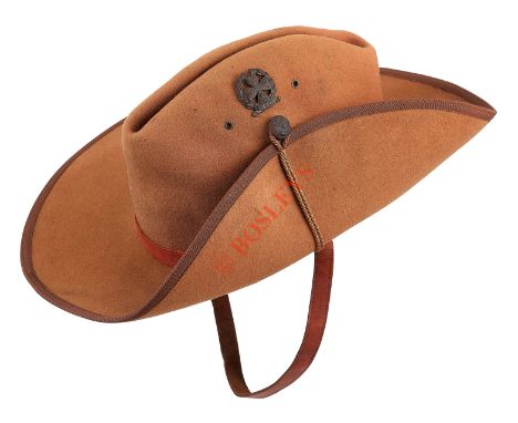 14th Middlesex (Inns of Court) Rifle Volunteers Pre 1908 Slouch Hat. An extremely rare example of the Rifle grey felt Slouch 