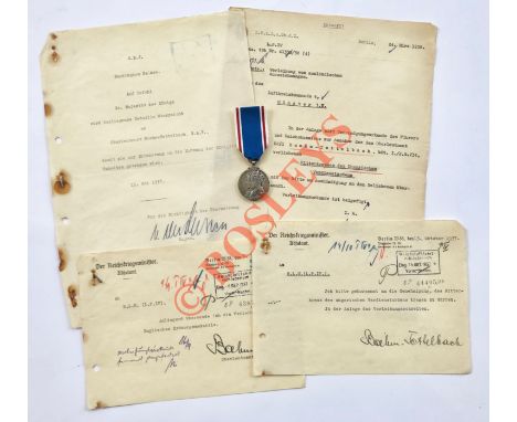 German Third Reich. WW2 Army Documents of Oberleutnant Boehm-Tettelbach a member of Hitler’s Personal Headquarters Staff. Thi