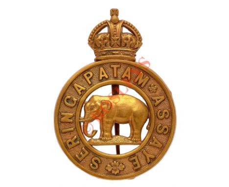 Indian Army 8th Madras Native Infantry pagri badge circa 1901. A good scarce example worn for less than a year. Die-stamped b