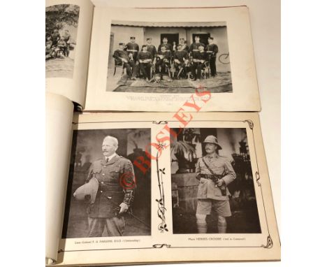 Wiltshire Regiment Service in India Two Photograhic Record Books. The first book records the 1st Bn service in India 1899. Ph