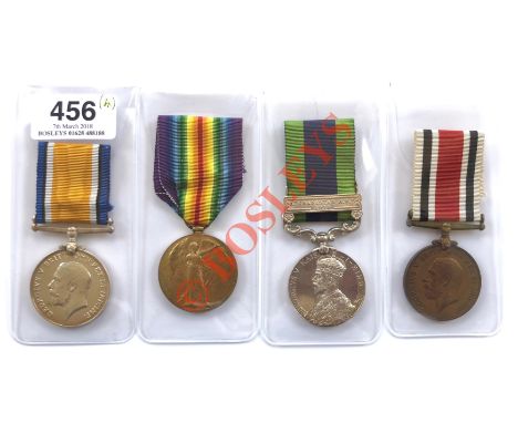 WW1 Border Regiment India Service Group of Four Medals. Awarded to “201491 PTE A PARKINSON BORD R”. Comprising: British War M