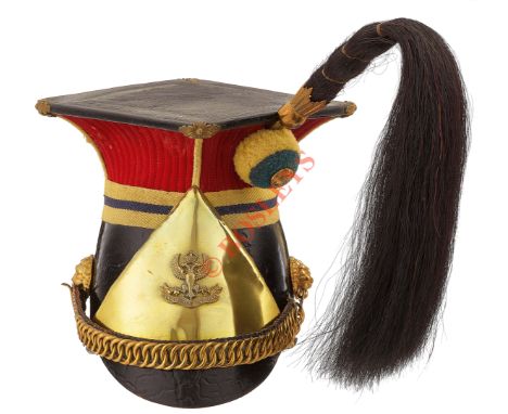 Lanarkshire Yeomanry Other Rank’s Lance Cap A very rare example,believed worn by the Regimental contingent that appeared at t