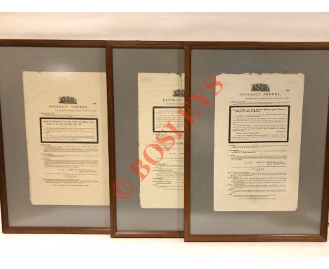 1901 British Army Aldershot District Orders Regarding the death of Queen Victoria. Comprising: Three District Orders the firs
