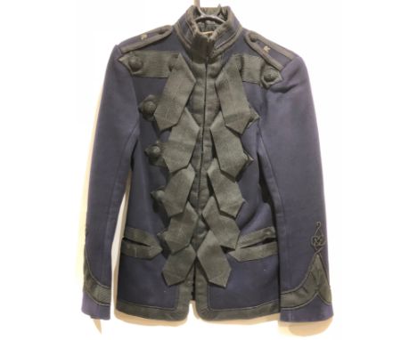 Victorian Cavalry pattern Officer’s Frock Tunic A good example of dark blue Melton cloth. To each breast five double rows of 