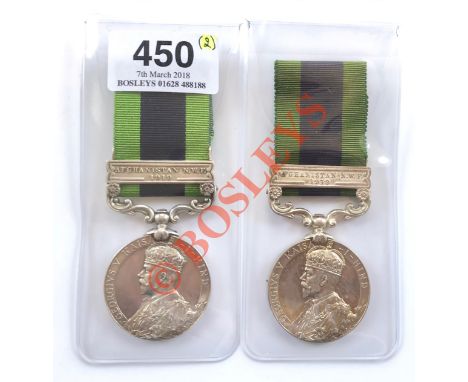 2/4th Bn Border Regiment Two India General Service Medal Clasp “Afghanistan NWF 1919” The first example was awarded to “20094