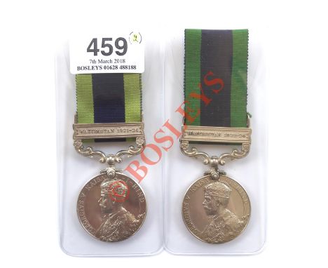 Border Regiment Two India General Service Medal Clasp “Waziristan 1921-24” The first example was awarded to “7076533 PTE F MU