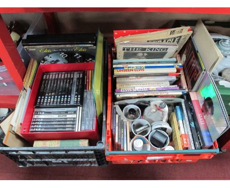 Elvis Memorabilia - clocks, cds, 33 &amp; 45 rpm records, dvd's, books, mugs, Leonardo musical model, 2001 programme and tick