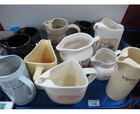 Advertising Whisky Water Jugs, Duncan MacGregor, Mackinlays Old Scotch Whisky, Grants, etc:- One Tray.