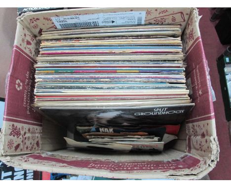 A Quantity of LP Records, to include titles from Jimi Hendrix, Groundhogs, Foreigner, Wishbone Ash, Phil Collins, UB40, Statu