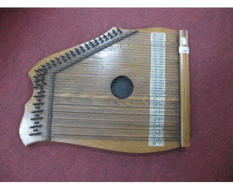 Antique Table Top Zither, 54cm