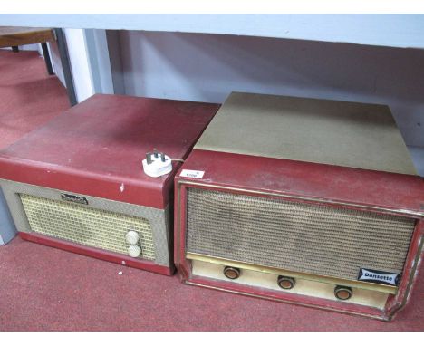 Dansett 'Conquest Auto' Record Player, circa 1960s and Dansette 'Major' example (2)