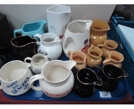 Advertising Water Jugs, Whitehall - London Dry Gin, Beateater Gin, Seagres Gin, the Glenmorangie Malt Whisky jugs, etc:- One 