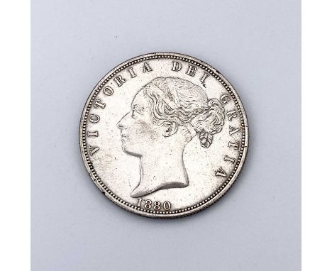 Great Britain Young head Queen Victoria Halfcrown - Select example A bright 1880 circa n.EF example.

Condition: please reque