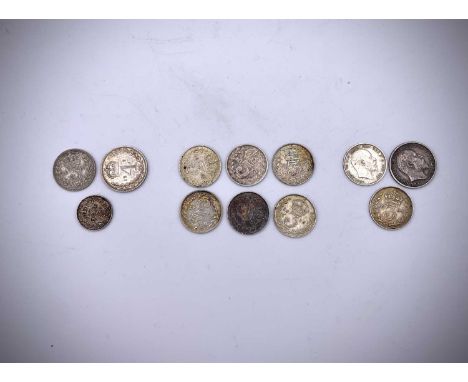 Silver Maundy Money / Possibe Maundy Money King Edward VIII 4d: 1902; 3d possible Maundy 1902, 1907. Plus King George V 2d: 1