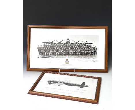 Dam Busters 617 Squadron Second World War Interest. Comprises: 2 framed pictures. Picture 1: A limited edition print of the 1