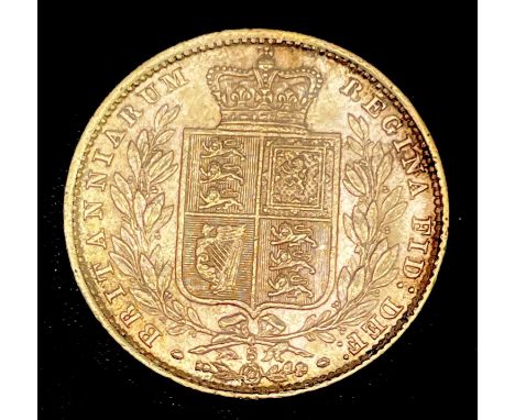 Great Britain Gold Sovereign 1878 Shield Back. Sydney Mint.

Condition: please request a condition report if you require addi