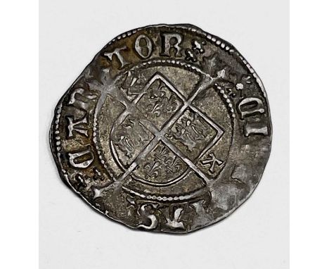 Henry VIII 1526-32, 2nd Coinage Half Groat, Canterbury - Archbishop Warham, WA beside shield, mm. cross patonce, nice grade.
