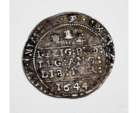 Charles I 6d Bristol Mint, Plumelet before face 1644, F

Condition: please request a condition report if you require addition