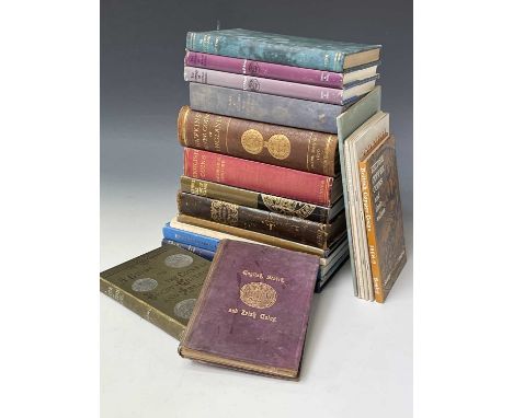 Coin Reference Books and Catalogues - United Kingdom and Ireland. A box containing 18 works. Noted: Leather bound and gilt "H