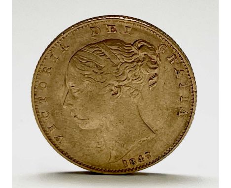 Great Britain Gold Sovereign 1847 Queen Victoria Shield Back

Condition: please request a condition report if you require add