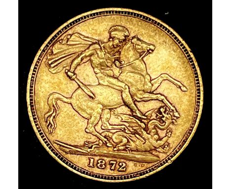 Great Britain Gold Sovereign 1872 George &amp; Dragon

Condition: please request a condition report if you require additional