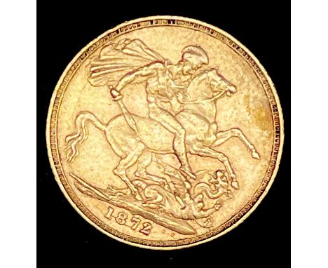 Great Britain Gold Sovereign 1872 George &amp; Dragon

Condition: please request a condition report if you require additional
