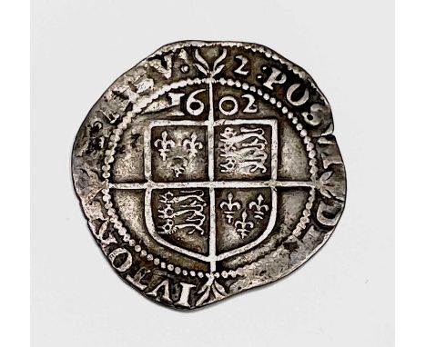 Elizabeth I, Sixpence 1602. F+, nice detail, possibly slight trimming.

Condition: please request a condition report if you r