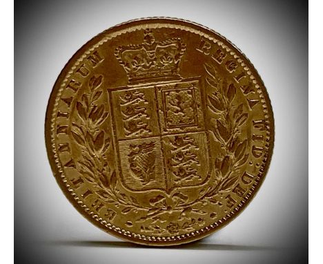 Great Britain Gold Sovereign 1861 Queen Victoria Shield Back

Condition: please request a condition report if you require add