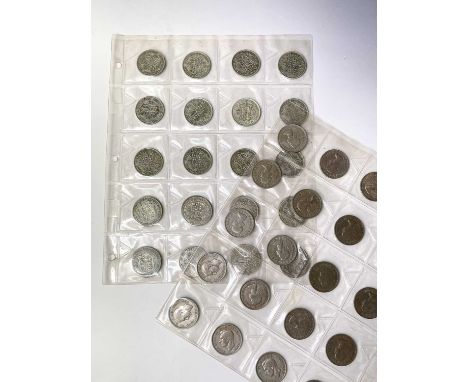 Great Britain Halfcrown coinage. Comprising 28 pre 1947 silver coins (face £3.50) and 20 cupro-nickel coins.

Condition: plea