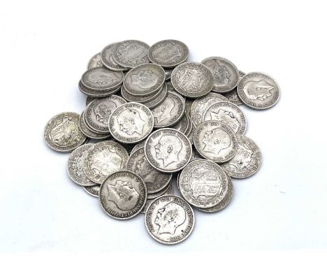 Silver Halfcrowns pre 1920 King George V (x59) £7.37 face of pre 1920 halfcrowns. Variable grades.

Condition: please request