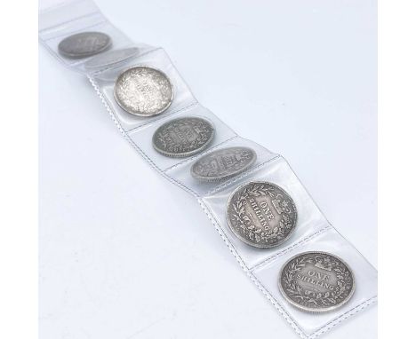 Great Britain 1/- Victoria Die Numbers 1868-1877 - Better grade (x7) Comprising: 1868 (Die 34), 1871 (Die 28), 1872 (Die 81),