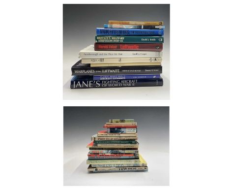 Military Air Forces, Military Vehicles plus other Motor Transport. Lot comprises: Box 1. "Jane's Fighting Aircraft of World W