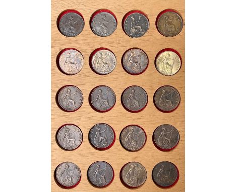 Great Britain Half Pennies 1861 to 1903 - Select examples (x42). An attractive selection comprising: 1861 (x2), 1862, 1887, 1