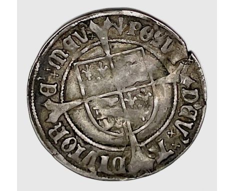 Henry VII 1505-09 Profile Groat, regular issue, mm. Pheon. Slight crease.

Condition: please request a condition report if yo