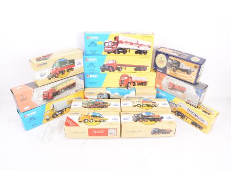 Corgi Classics Haulage Vehicles, a boxed collection of vintage vehicles, 21301 AEC box trailer Ferrymasters, 24701 Leyland Be