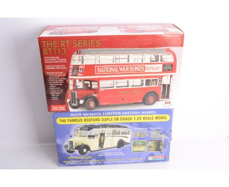 Sunstar 1:24 Scale Routemaster and OC Original Classics Bedford Duple OB,  two boxed examples, both limited edition, Sunstar 