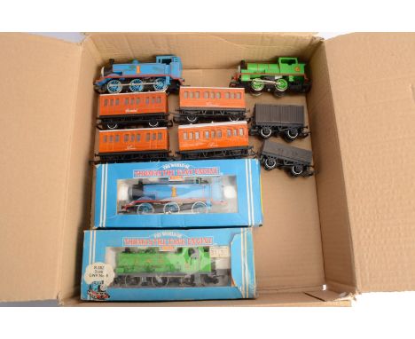 Hornby 00 Gauge Thomas the Tank Engine Series Locomotives and Rolling Stock, R351 'Thomas' (2, one boxed), R382 'Duck', in or