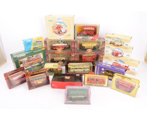 Vintage and Modern Fire Service and Public Transport Vehicles, a boxed/cased collection, fire service, Brumm Old Fire (3), Co