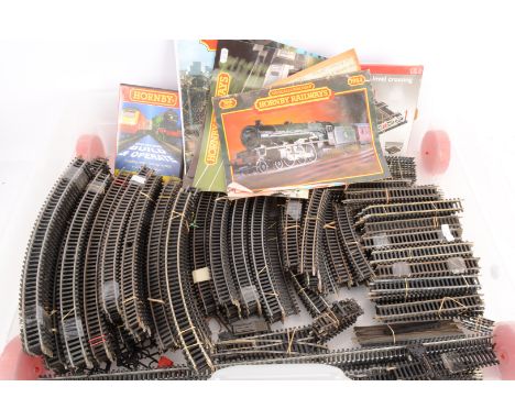 Very large quantity of Hornby 00 Gauge Track, including, Straights (90), Double Straights (13), Long Straights (3), 1/4 Strai